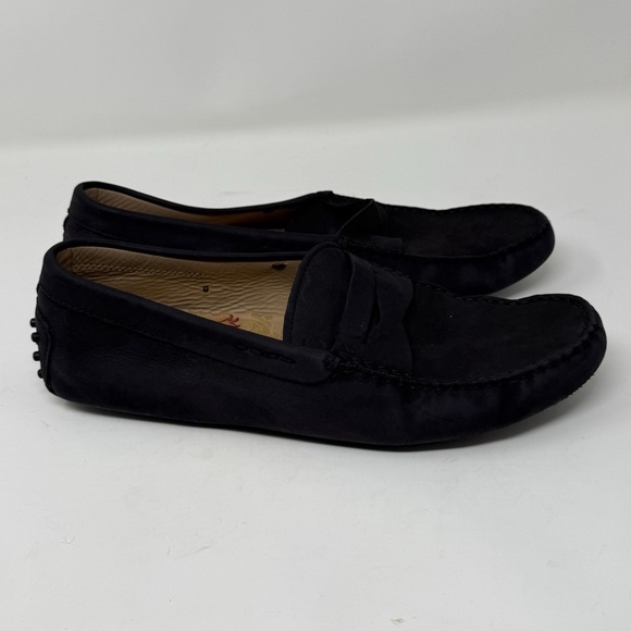 Tod\'s Gommino Driving Shoes Suede Men Black Luxury Loafer Slip On Sz 9 Limited main image 11